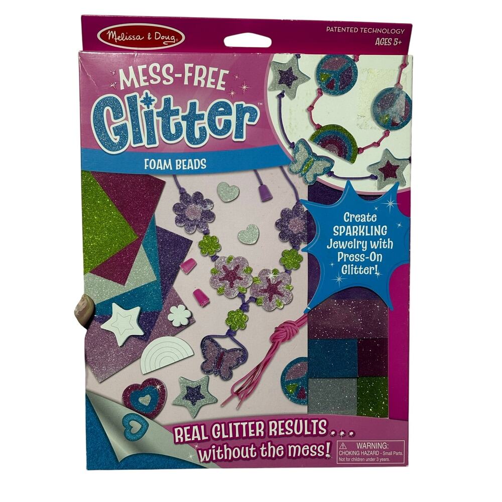 Melissa & Doug mess free glitter beads activity ages 5 and up